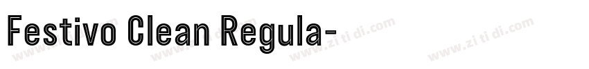 Festivo Clean Regula字体转换